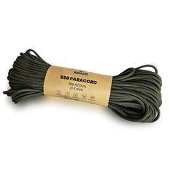 WARAGOD Paracord 550 Rope 31 m, 4 mm Diameter, Green
