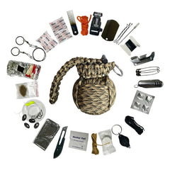 WARAGOD Menel Paracord Survival Kit, Coyote Camo