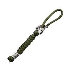WARAGOD Paracord Spartan Keychain Nénar, Green