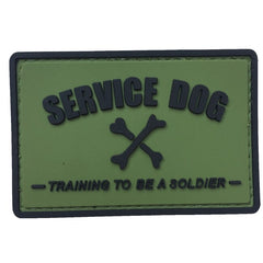 WARAGOD Service Dog PVC Patch, Black-Green