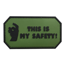 WARAGOD This is my Safety PVC Patch, Green