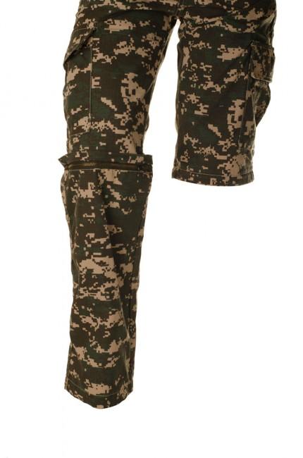 O&T Cityhunter Rip-Stop Men's Pants, Digital Woodland Brown