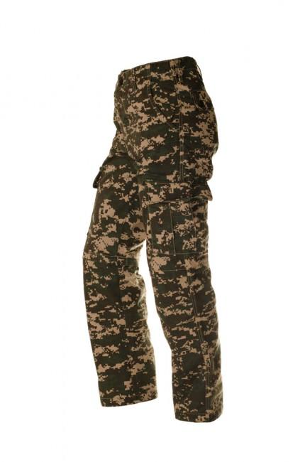 O&T Cityhunter Rip-Stop Men's Pants, Digital Woodland Brown