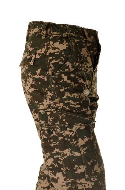 O&T Cityhunter Rip-Stop Men's Pants, Digital Woodland Brown