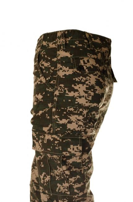 O&T Cityhunter Rip-Stop Men's Pants, Digital Woodland Brown