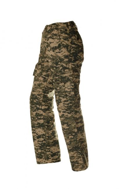 O&T Rip-Stop Men's Trousers, Digital Woodland Green