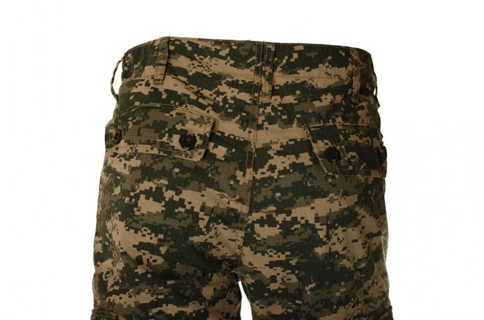 O&T Rip-Stop Men's Trousers, Digital Woodland Green