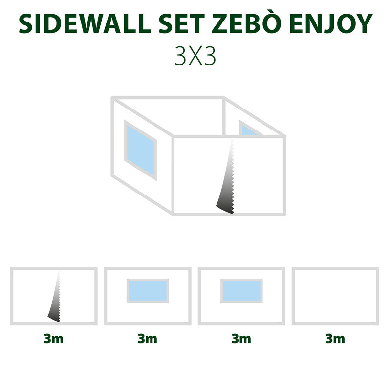 Brunner Sidewall Set Σετ Πλευρικών Τοίχων Enjoy/Pro 3x3
