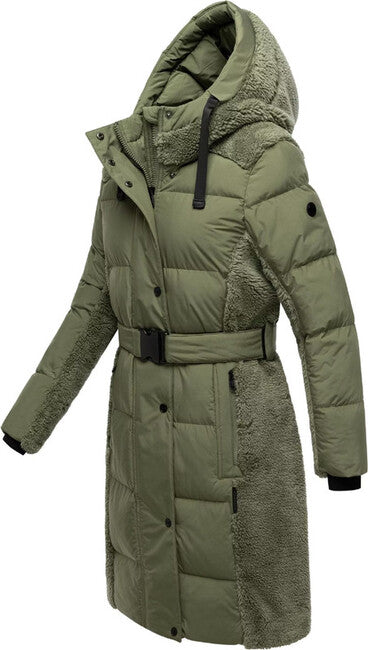 Navahoo Women's Winter Jacket Funkelteddy14, Olive