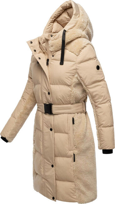 Navahoo Women's Winter Jacket Funkelteddy14, Beige