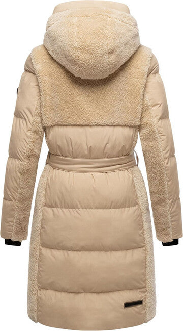 Navahoo Women's Winter Jacket Funkelteddy14, Beige