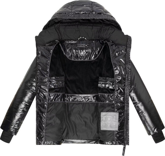 Navahoo Women's Winter Jacket with Hood EISGLANZ, Black