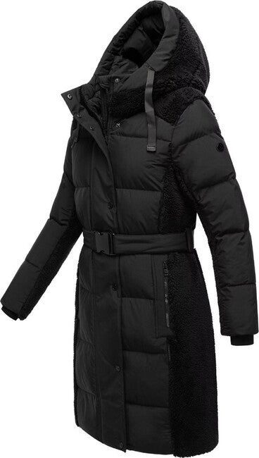Navahoo Women's Winter Jacket Funkelteddy14, Black