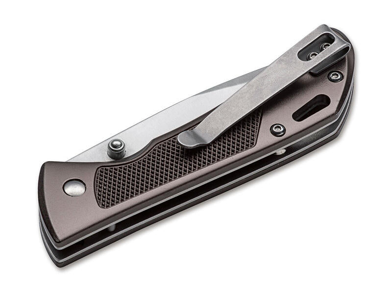 Boker Advance Checkering Folding EDC Knife, Dark Bronze