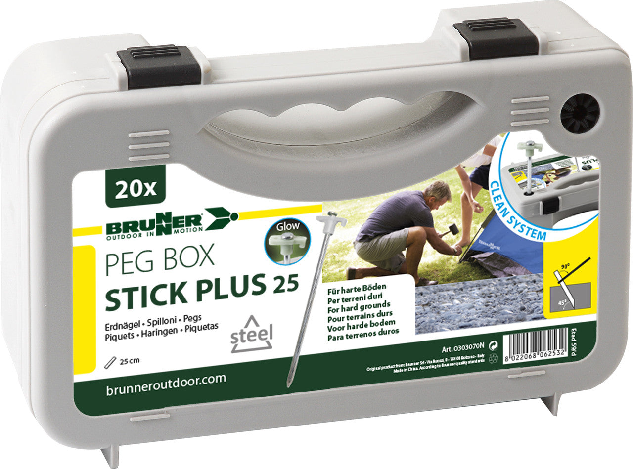 Brunner Peg Box Stick Plus 25 Tent Pegs