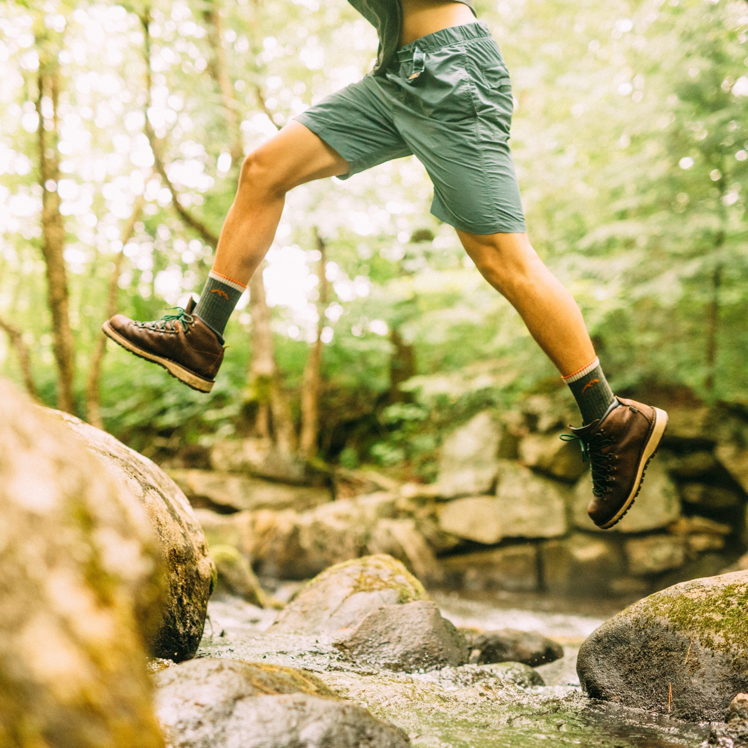 Darn Tough Hiker Micro Crew pohodniške nogavice z blaženjem, Clover
