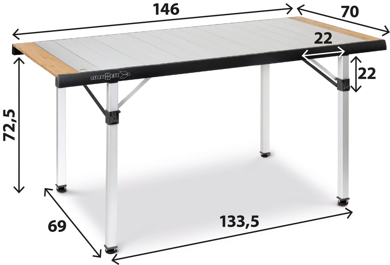 Brunner Quadra Tropic Adjustable Camping Table 6