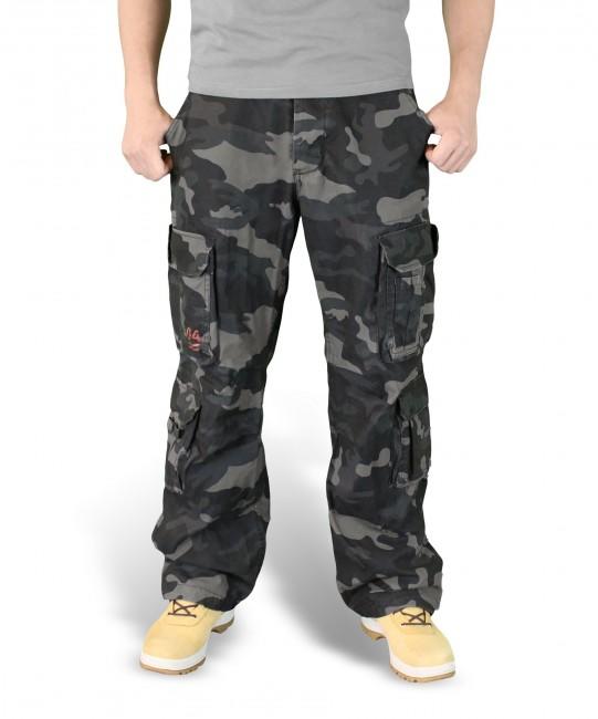 Surplus Vintage Pants, Black-Camo