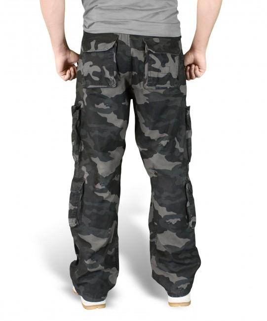 Surplus Vintage Pants, Black-Camo
