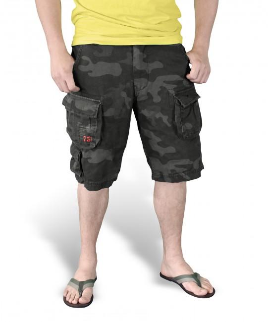 Surplus Trooper Shorts, Black Camo