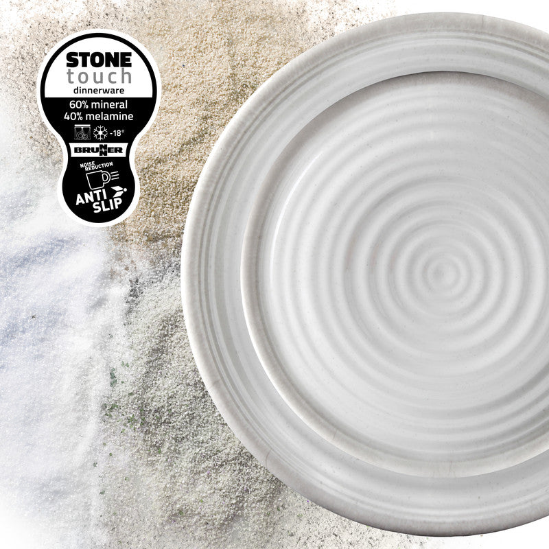 Brunner Shallow Plate Dinner, White