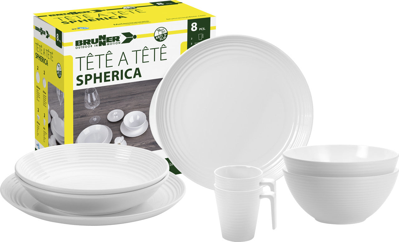 Brunner Spherica Kitchenware Set 8-Piece, White