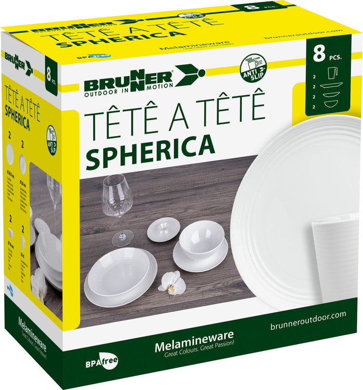 Brunner Spherica Kitchenware Set 8-Piece, White