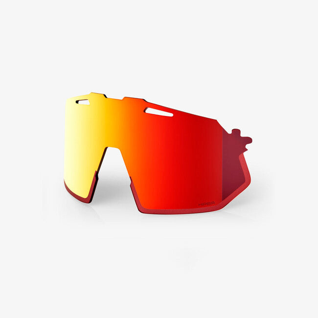 100% Hypercraft SQ Polycarbonate Replacement Lenses, HiPER Red Multilayer Mirror