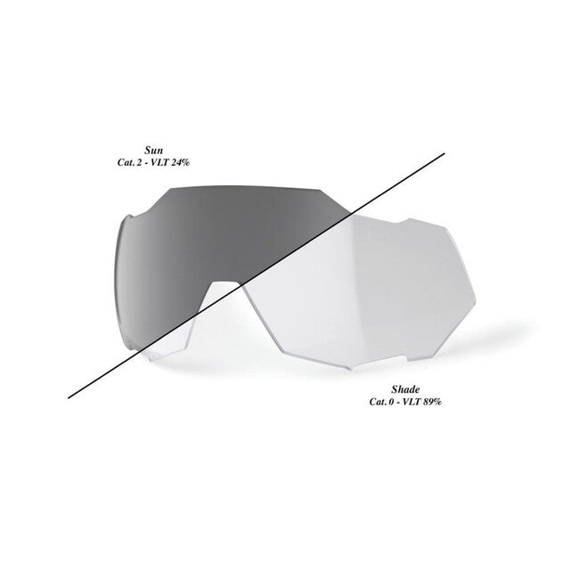 100% Speedtrap Replacement Lens, Photochromic Clear/Smoke