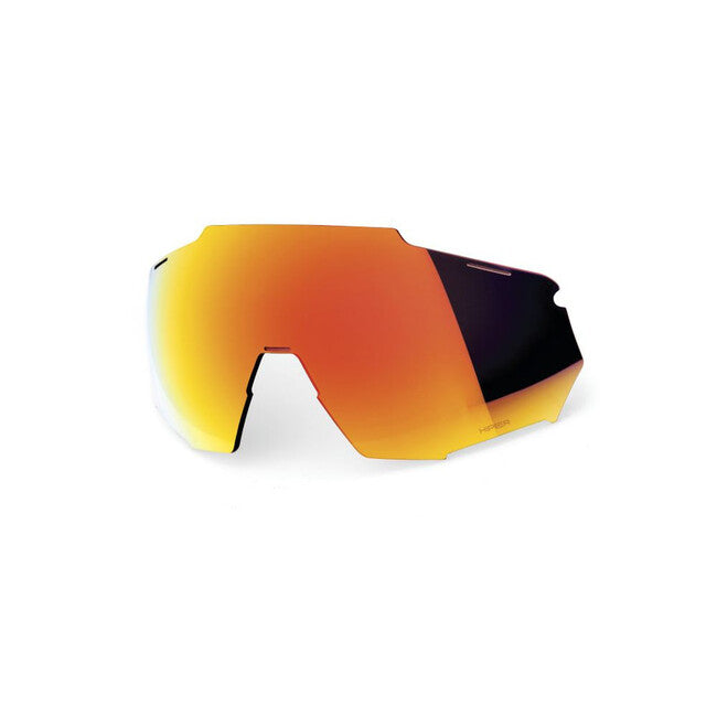 100% Racetrap 3.0 Replacement Lenses, HiPER Red Multilayer Mirror