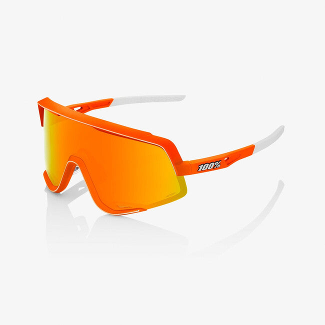 100% Glendale Sunglasses, Soft Tact Neon Orange