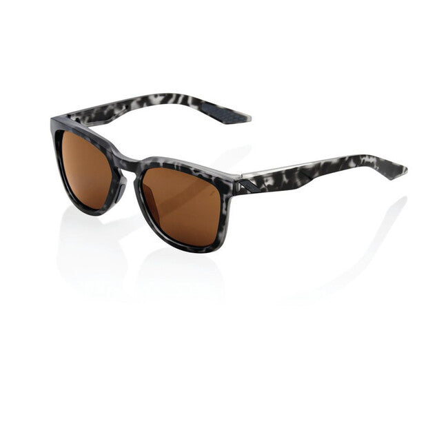 100% Hudson Sunglasses, Matte Black Havana