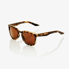 100% Hudson Sunglasses, Soft Tact Havana