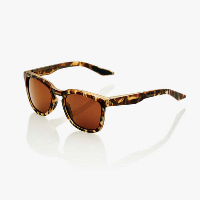 100% Hudson Sunglasses, Soft Tact Havana