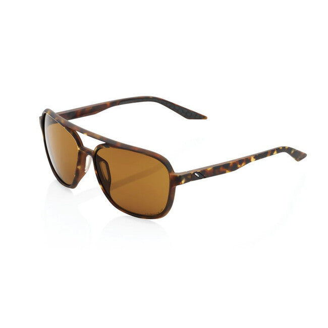 100% Kasia Sunglasses, Soft Tact Havana