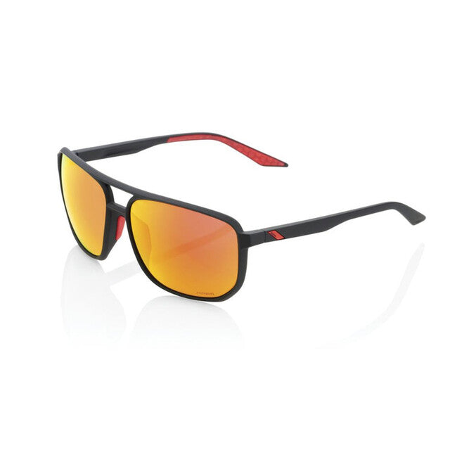 100% Konnor Sunglasses, Soft Tact Black