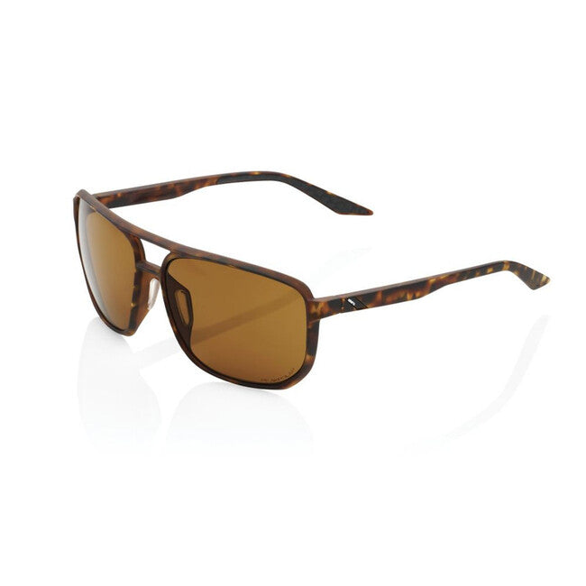 100% Konnor Sunglasses, Soft Tact Havana