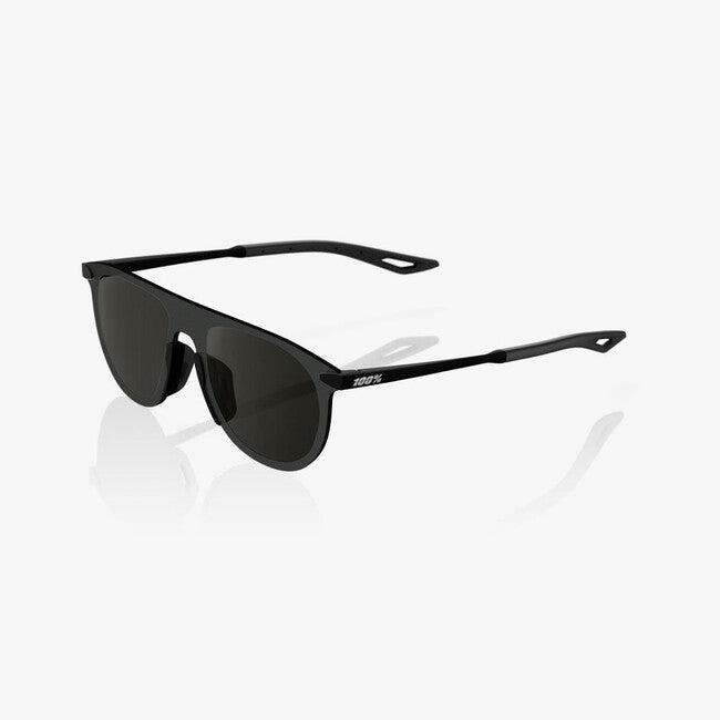 100% Legere Coil Sunglasses, Soft Tact Black