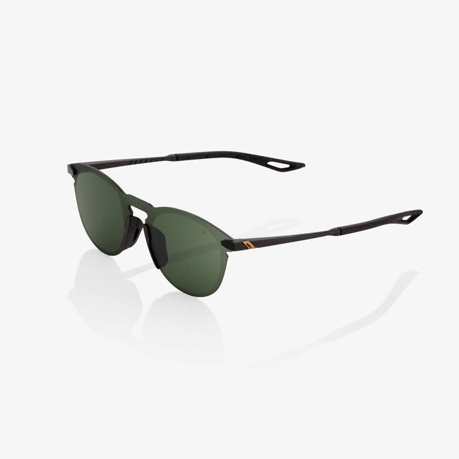 100% Legere Round Sunglasses, Matte Black
