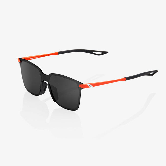 100% Legere Square Sunglasses, Matte Oxyfire
