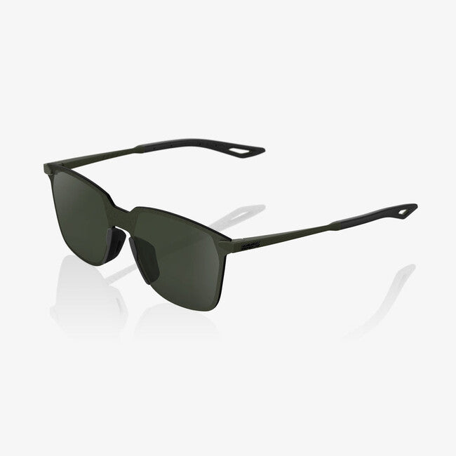100% Legere Square Sunglasses, Soft Tact Army Green