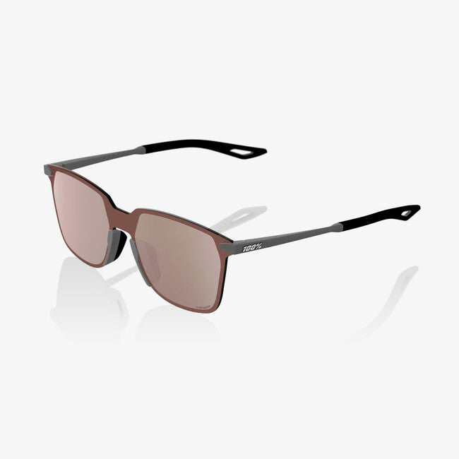 100% Legere Square Sunglasses, Soft Tact Cool Grey