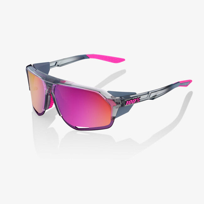 100% Norvik Sunglasses, Polished Translucent Grey