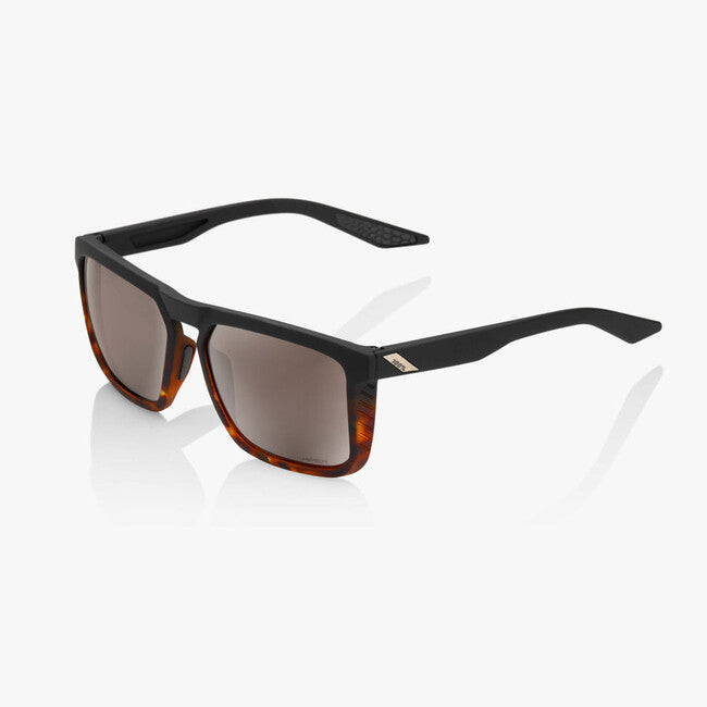 100% Renshaw Sunglasses, Soft Tact Black / Havana Fade