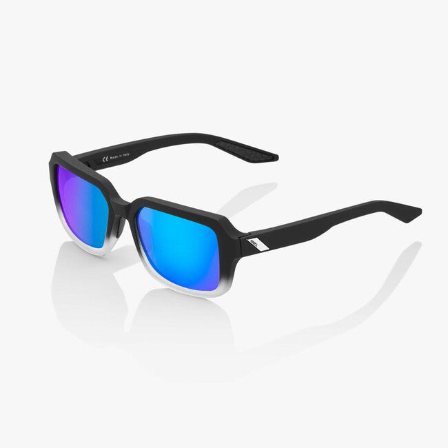 100% Rideley Sunglasses, Soft Tact Black / White Fade