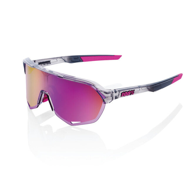 100% Sunglasses S2, Polished Translucent Grey