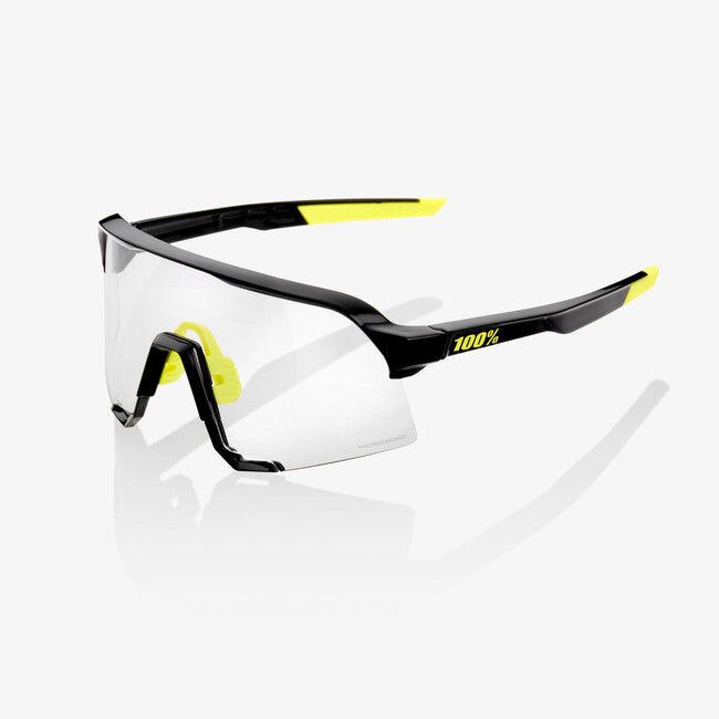 100% Sunglasses S3, Gloss Black