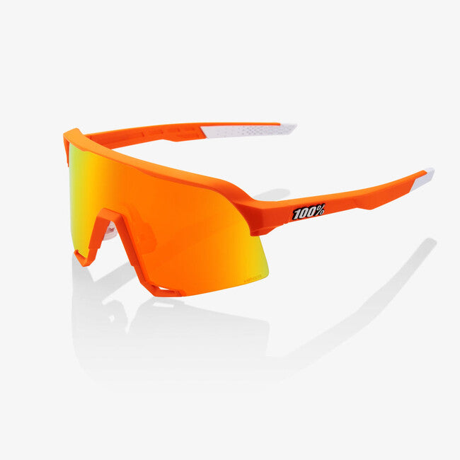 100% Sunglasses S3, Soft Tact Neon Orange