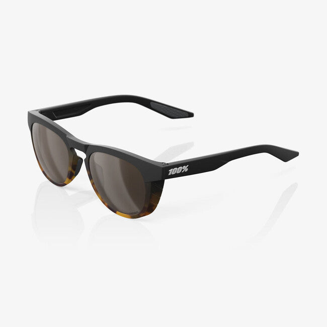 100% Slent Sunglasses, Soft Tact Fade Black / Havana