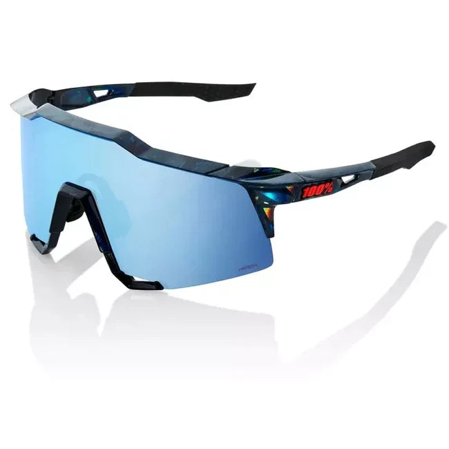 100% Speedcraft Sunglasses, Black Holographic